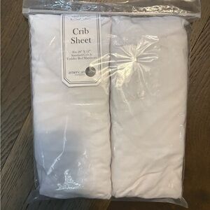 cotton baby crib sheets new in package retail $72 pkg of 2